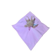Dan Dee 12x12 Security Blanket Pink My First Easter Bunny Plush Lovey Silky Back - £10.32 GBP