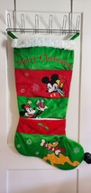 Disney Licensed Mickey Merry Christmas 3&#39; Stocking! 3 Front Pockets! - £38.57 GBP