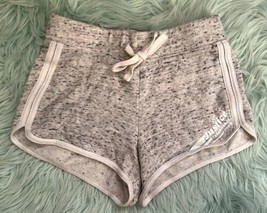 Justice Girls Shorts Size 10 Gray Heather White Drawstring Pull On - $9.90