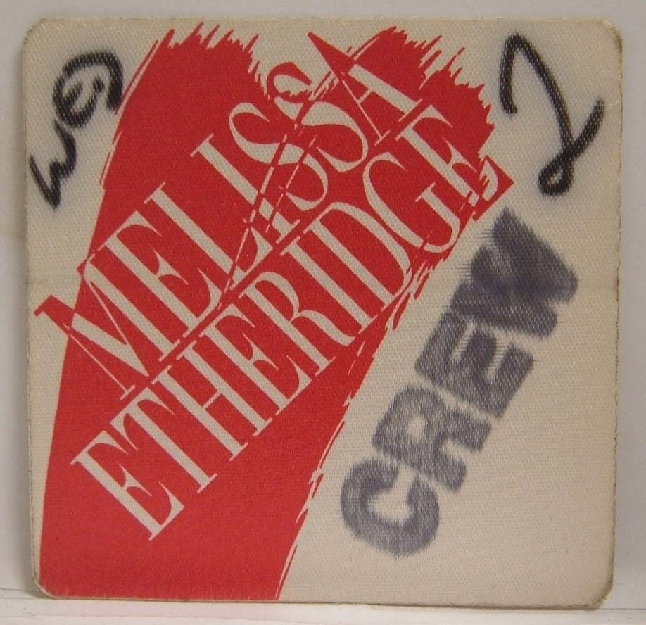 Primary image for MELISSA ETHERIDGE - VINTAGE ORIGINAL CONCERT TOUR CLOTH BACKSTAGE PASS *LAST ONE