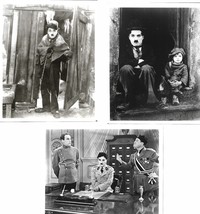 Vintage Charlie Chaplin 8 X 10 Glossy Comedy Movie Still Photos Lot 3 Pieces! - $15.00