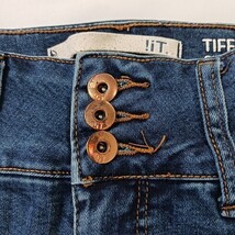 !It Tiffany Skinny Capri Women's 8 (26×23) Blue Cotton Button Fly Jeans Pants  image 4
