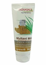 Patanjali ALOEVERA MULTANI MITTI (Mud Clay) FACE PACK 60 GM  FREE SHIP - $11.75