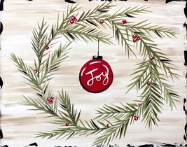 NEW Joy Ornament Wreath Painting Kit - DIGITAL DOWNLOAD - Paint Your Own... - $15.00
