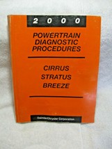 2000 CIRRUS-STRATUS-BREEZE Powertrain Diagnostic Procedures Oem Repair Manual!!! - $16.95