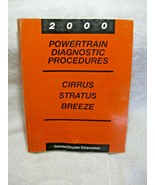 2000 CIRRUS-STRATUS-BREEZE Powertrain Diagnostic Procedures OEM Repair M... - £12.66 GBP