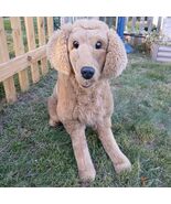 Melissa &amp; Doug 32” Large Golden Retriever Life-Size Stuffed Plush Dog Li... - $1,405.70 MXN