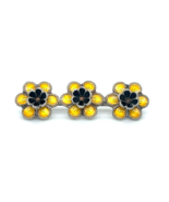 Vintage Collectible Meka Denmark Sterling Silver Enamel Guilloche Flower... - $144.63 CAD