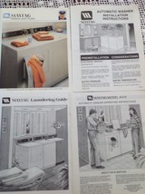 Maytag Manuals A312 Washer Dryer Operating Laundry Care Installation  Vi... - $10.84