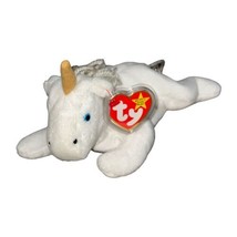 Ty Beanie Babies Mystic The Unicorn White 1993 Stuffed Animal Plush Toy - £4.57 GBP