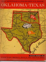 Texas Longhorns v Oklahoma Sooners Program 1966 Football Cotton Bowl  - £69.62 GBP