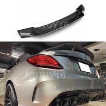 R Tape Glossy Black Trunk Spoiler for C Class W205 C300 C250 C43 C63 AMG... - £210.78 GBP