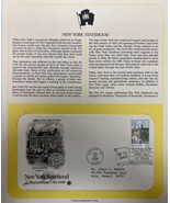 American Mail Cover FDC &amp; Info Sheet New York Statehood 1988 - $22.72
