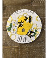 Summer Garden Painted Rock Sealed Rock Welcome To Our Hive - $261.15 MXN