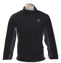 Spyder Black &amp; Gray Stand Collar 1/4 Zip Jacket Men&#39;s L NWT - £99.54 GBP
