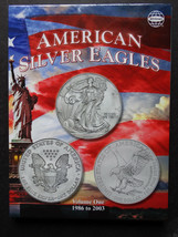 Whitman American Silver Eagle Coin Folder 1 1986-2003 Album Book 9059 - £7.65 GBP