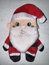 Merry &amp; Bright Christmas SANTA Flattie Small Dog Toy, Crinkle &amp; Squeaker... - €7,76 EUR
