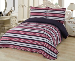 3 Pc Super Soft Queen Pre-Washed Quilt Set,Quilted Bedspread Coverlet (W... - £48.02 GBP