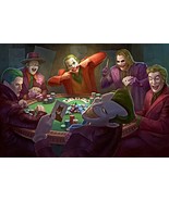 Cinematic Jokers Playing Poker Poster | Wall Art | Batman Movies | Heath... - £15.23 GBP