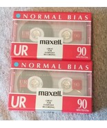 Maxell Normal Bias Type UR 90 Minute Audio Lot of 2 Cassette Tapes New - $9.89