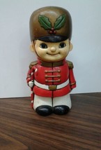 Rare Vintage Christmas Soldier Bank by Around the World Japan - £18.14 GBP