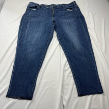 Lane Bryant Womens Skinny Jeans Blue Stretch Medium Wash High Rise Denim... - £12.40 GBP