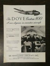 Vintage 1961 Dove Custom 800 Airplane De Havilland Aircraft Inc Original Ad - £5.25 GBP