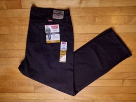 NEW Wrangler Mens Jeans Five Star Relaxed Fit 46x32 BLACK Denim NWT - $29.99