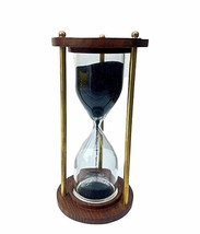 Antique Vintage Brass Sand Timer Hourglass Nautical Timer Classic deskto... - £21.72 GBP