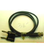 #1 or#2 36&quot; RF Cable RG-58/U Male BNC Double Male Banana plug Molded spa... - $236.05 MXN