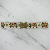 Vintage Colorful Beaded Stretch Cinch Belt Size Small S Womens - £15.57 GBP