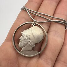 1980 Vintage Womens Jewelry Silver 925 Chain Necklace Pendant Greece Sil... - $124.00