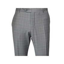 Men Suit BERLUSCONI Turkey Italian Wool 180's Glenn Plaid K230-12 Gray Blue image 13
