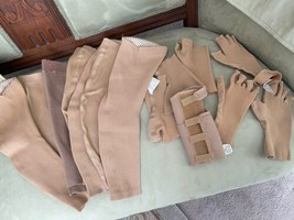 14 /Jobst USED Beige Compression Lymphedema LEFT Hand Sleeves Made In Ge... - $25.00