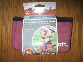 NEW Alcott Essential Bowl lg pet travel dish brown 50 oz 6 cup collapsab... - $4.95