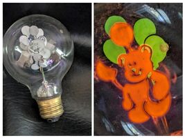 Vintage Nounours Ours Ballons Areolux Style Japon Ampoule Incandescent T... - €44,54 EUR