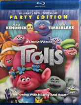 Trolls (Blu-ray/DVD, 2016, Party Edition) - £8.68 GBP