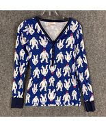 Hanna Anderson Sleepshirt Women&#39;s XS Henley 100% Organic Cotton Long Sleeve - €11,99 EUR