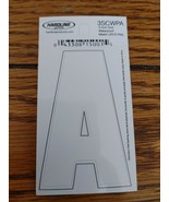 Hardline Self Adhesive Letter A Glossy White Laminate 3 In Super Stick - $3.88 CAD