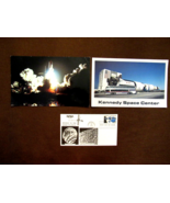 NASA APOLLO &amp; SPACE SHUTTLE ORIGINAL VINTAGE POSTCARDS &amp; 1975 STAMPED COVER - £11.77 GBP