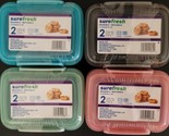 Lock-Top Reusable Snack Containers w Lid Pastel 5.2 Fl Oz 2/Pk S24 Selec... - £2.76 GBP