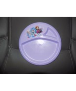 DISNEY FROZEN ELSA ANNA OLAF PLASTIC PURPLE PLATE NEW - €11,76 EUR