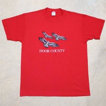 Vintage Wisconsin Door County Made in USA Single Stitch T-Shirt - Size Large - £15.58 GBP