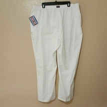 Cherokee Work Wear Women&#39;s Scrub Bottoms Pants Size 3XLP White TX10 - £8.53 GBP