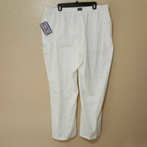 Cherokee Work Wear Women&#39;s Scrub Bottoms Pants Size 3XLP White TX10 - $10.88