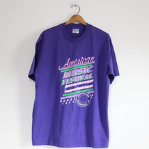 Vintage American Music Festival Opryland Nashville Music City USA T Shirt XL - £21.42 GBP