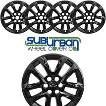 ✅ 18&quot; Gloss Black Wheel Skins FITS 2018-2024 Chevrolet Traverse # IMP416BLKN NEW - £75.13 GBP