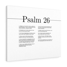  Psalm 26 Judge Me O Lord White Bible Chapter Canvas Christian W - £59.75 GBP+