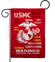 Usmc Garden Flag Marine Corps 13 X18.5 Double-Sided House Banner - £17.27 GBP