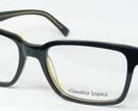Claudio Lopez CLA4772 2 TRANSPARENT TEAL /BLACK /OTHER EYEGLASSES 52-19-... - $68.48
